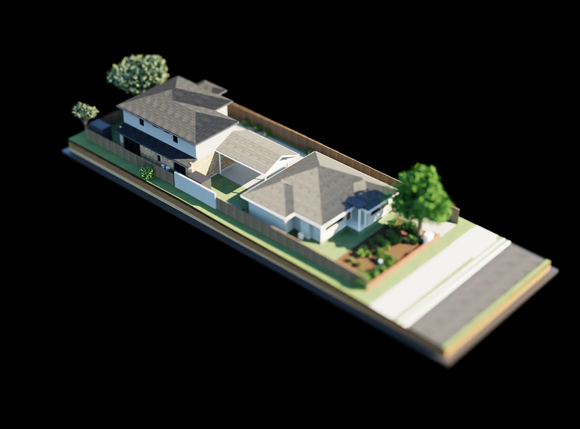 Two dwellings – at Giddings Street: the model