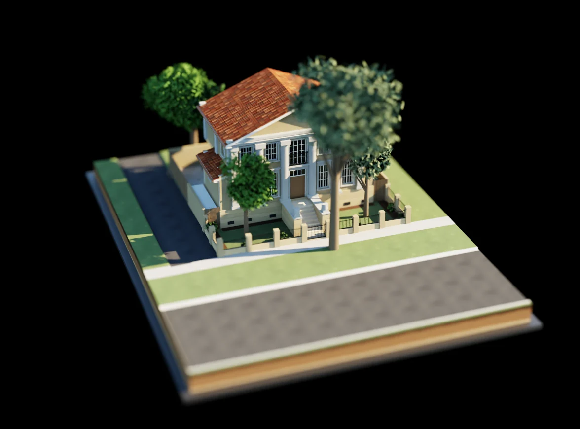 A Roman house – by the canal: the model